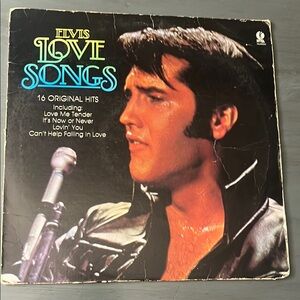ELVIS PRESLEY LOVE SONGS 12" LP VG+ VINYL RECORD K-TEL 1981 16 Songs GUC